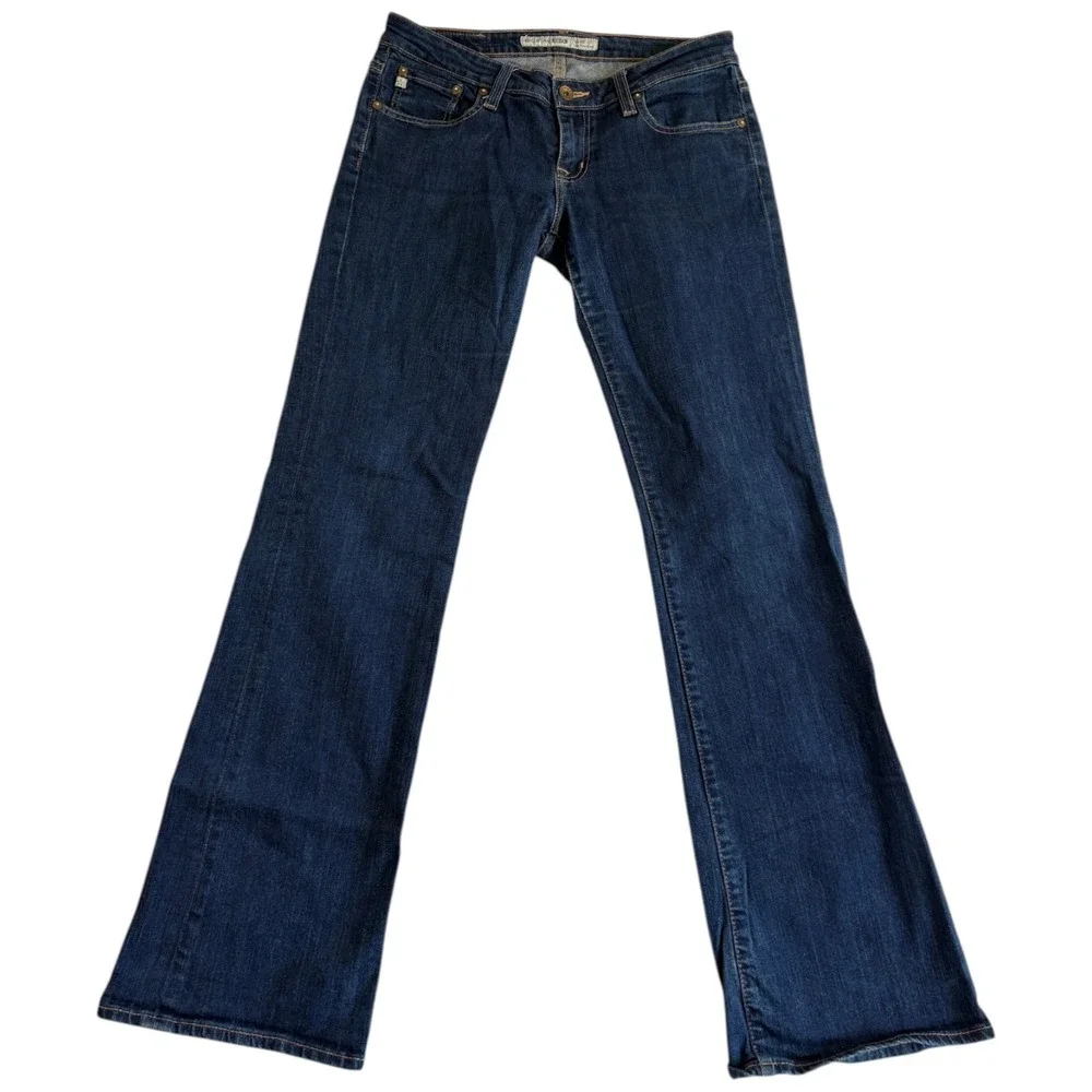 Big Star Pride Bootcut Jeans Womens 28 Blue Medium‎ Wash Stretch Low Rise Casual